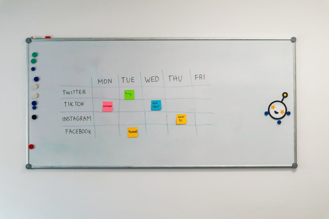 a white board with a bunch of stickers on it